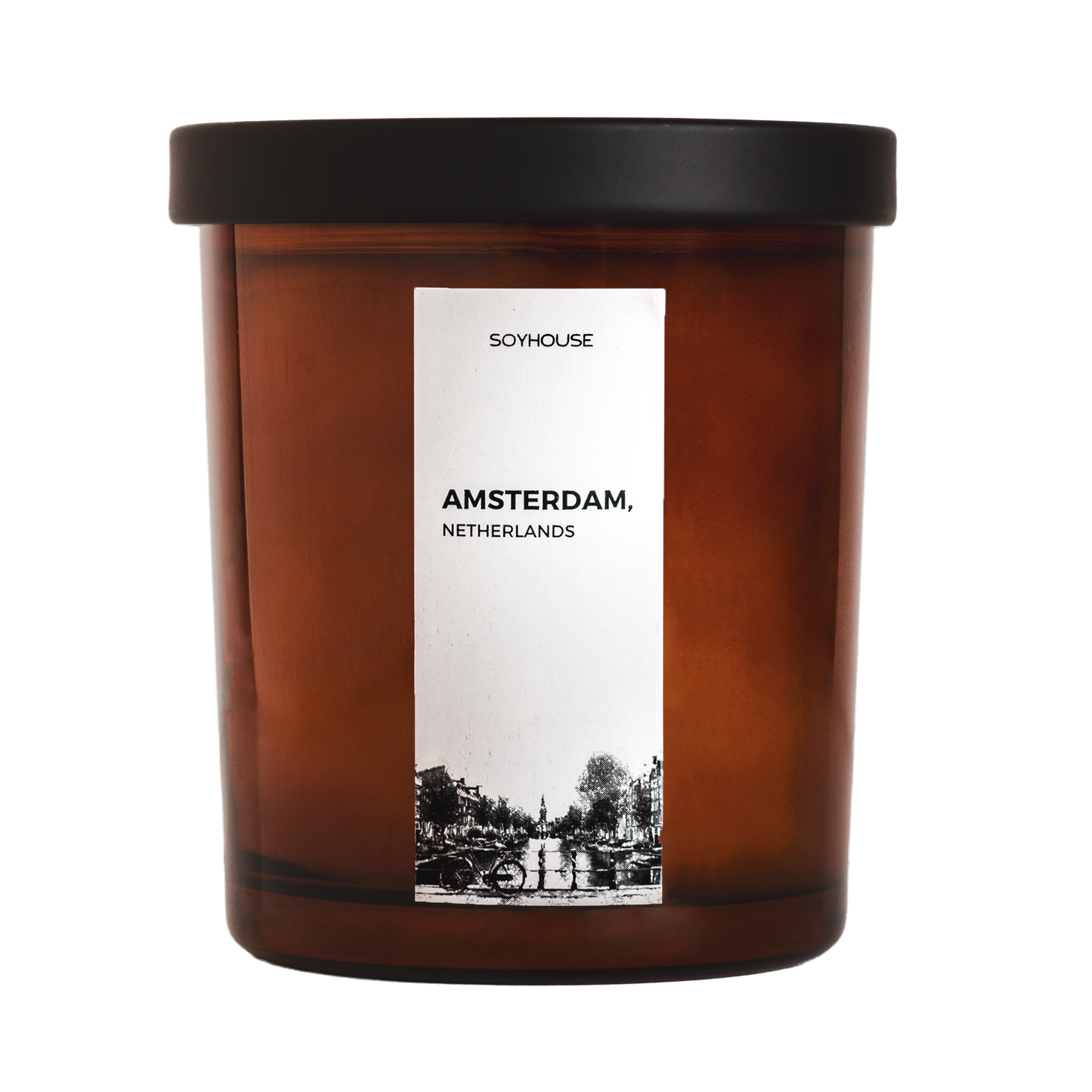 Amsterdam Netherlands Home Candle - Beesoy Scented Candle, Tulip, Citrus, Patchouli, Violet, Sandalwood, Ambergris, Pakistan