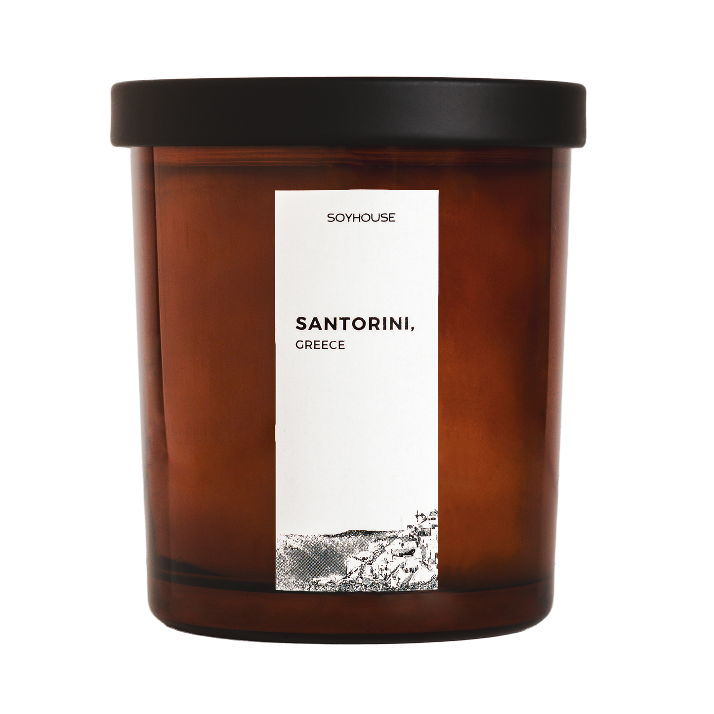 Santorini Greece Home Candle - Beesoy Scented Candle, Buy Online in Pakistan, Lime, Basil, Sea Salt, Neroli, White Musk, Cypress, Long-lasting Scent